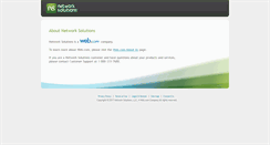 Desktop Screenshot of about.networksolutions.com