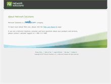 Tablet Screenshot of about.networksolutions.com